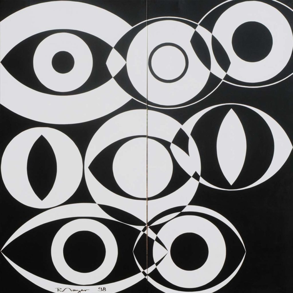 Yeux en noir et blanc