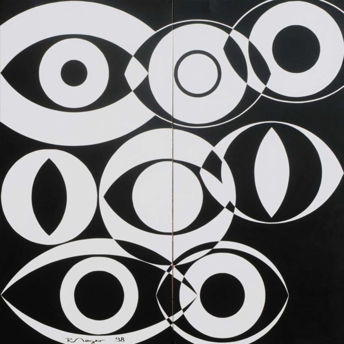 Yeux en noir et blanc