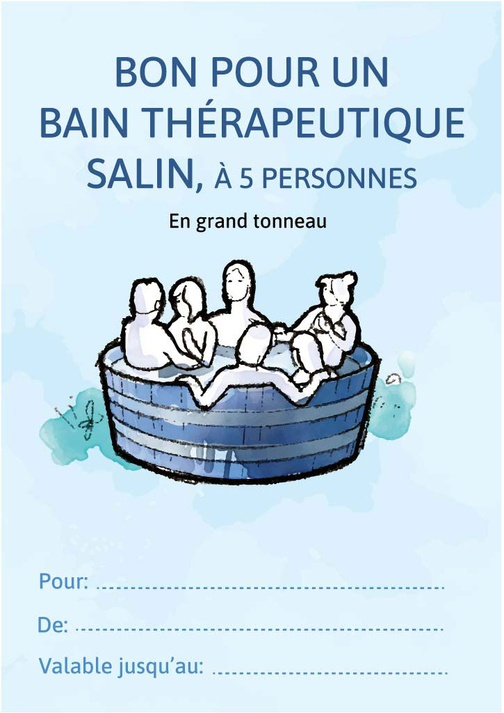 Bon pour un bain salin pour 5 personnes