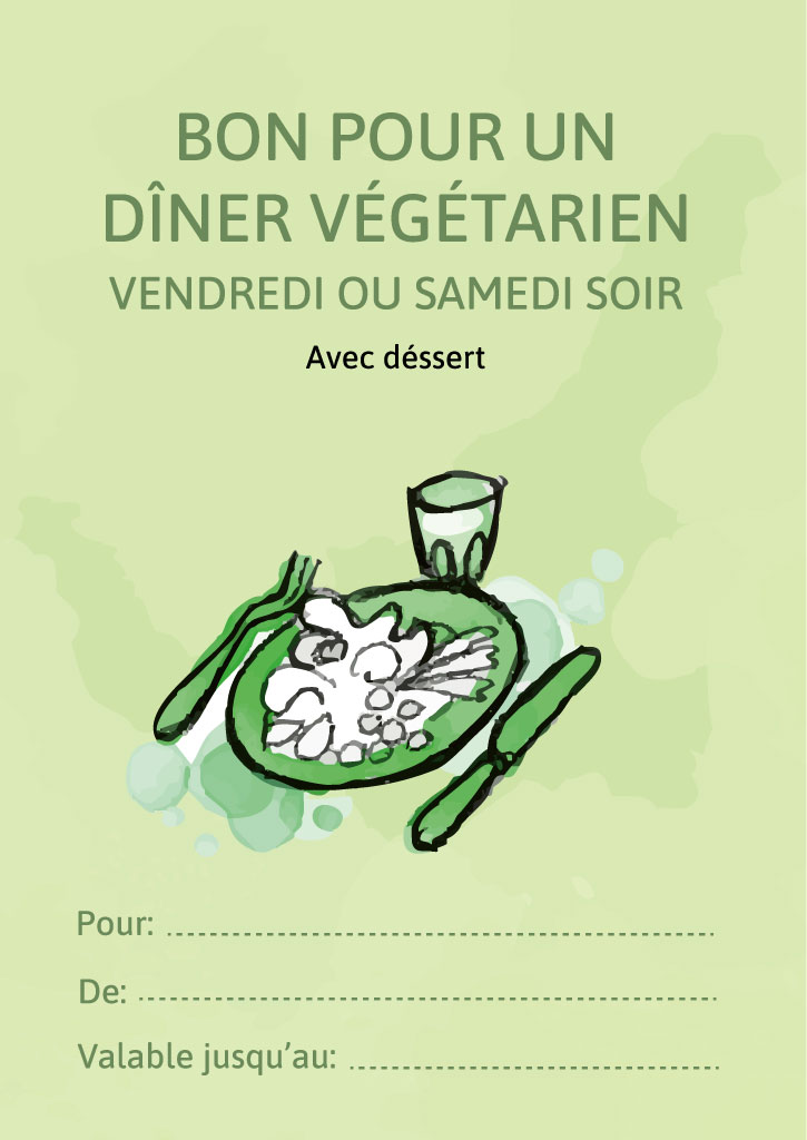 Bon pour un dîner végétarien pour une personne